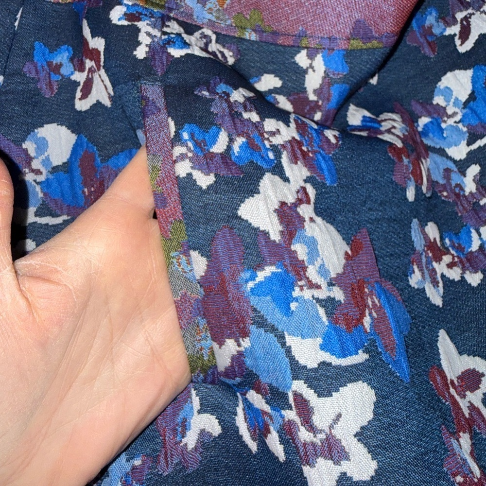 Anthropologie Maeve Cardana brocade floral mini A-line skirt EUC - Picture 5 of 8